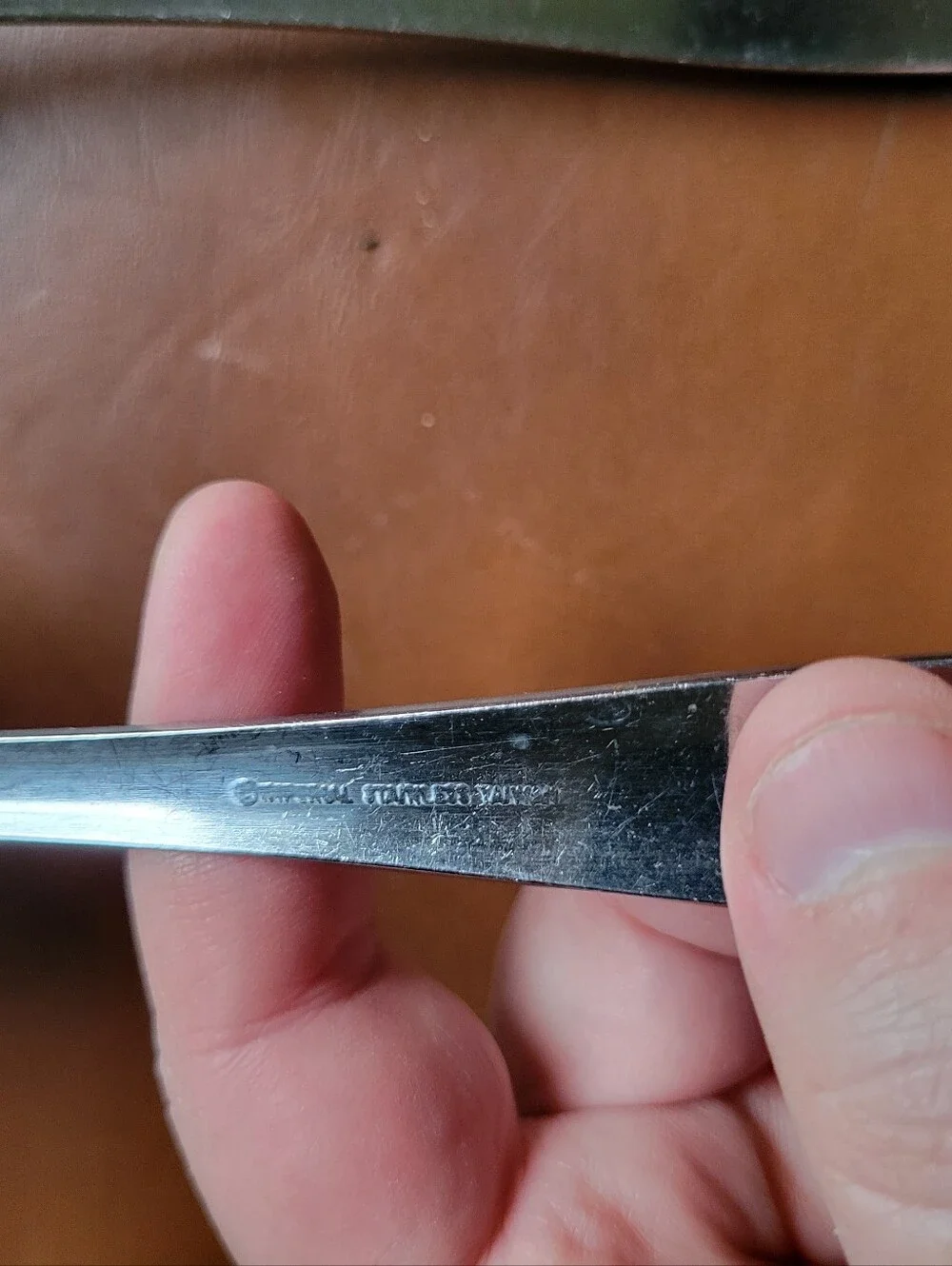 2 Imperial Stainless Korea Slotted Serving Spoons